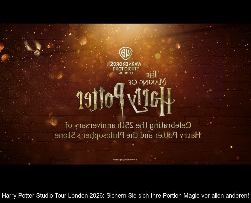 Harry Potter Studio Tour London 2026: Sichern Sie Sich Ihre Portion Magie Vor Allen Anderen!