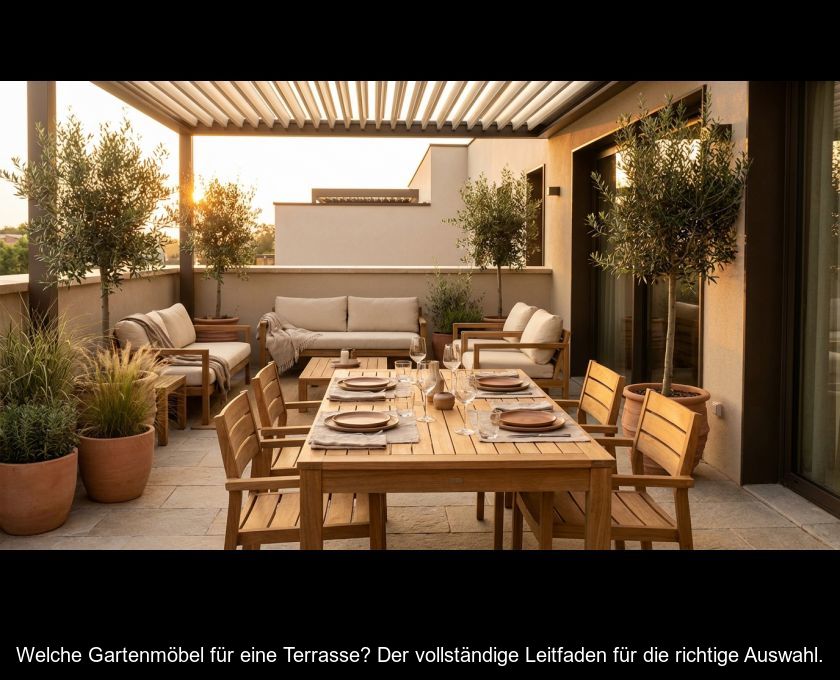 Welche Gartenmöbel Für Eine Terrasse? Der Vollständige Leitfaden Für Die Richtige Auswahl.