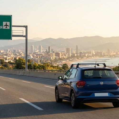 Barcelona mit dem Auto: ZBE, Routen und Gebrauchsanweisung für den Flughafen BCN (T1 - T2)