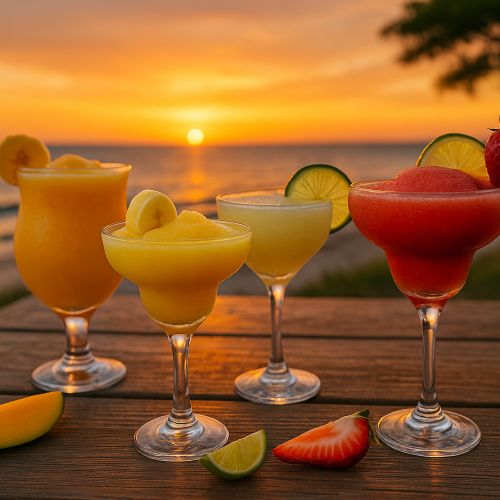 Der klassische Daiquiri und seine fruchtigen Varianten: Eine erfrischende Reise ins Herz der kubanischen Mixologie.
