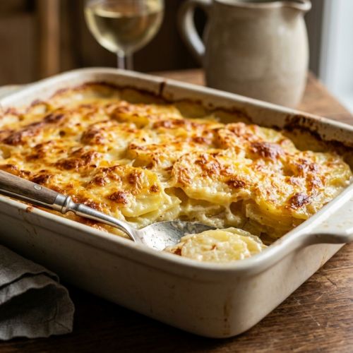Traditionelles Rezept für Gratin Dauphinois: die Geheimnisse für ein schmelzendes, goldbraunes und köstliches Ergebnis.
