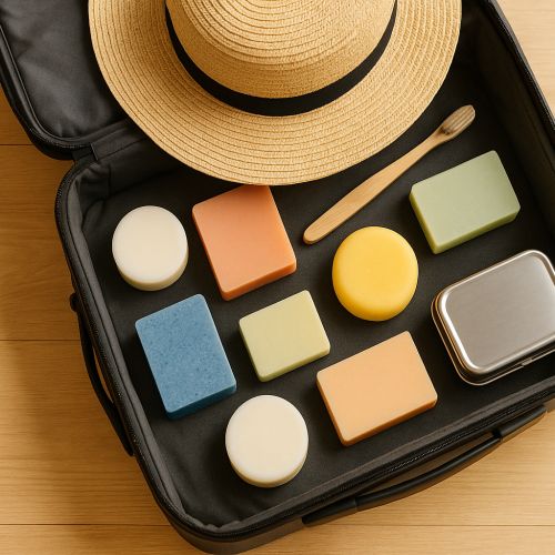 Zero-Waste-Urlaub: diesen Sommer ein festes und minimalistisches Kulturbeutel zusammenstellen