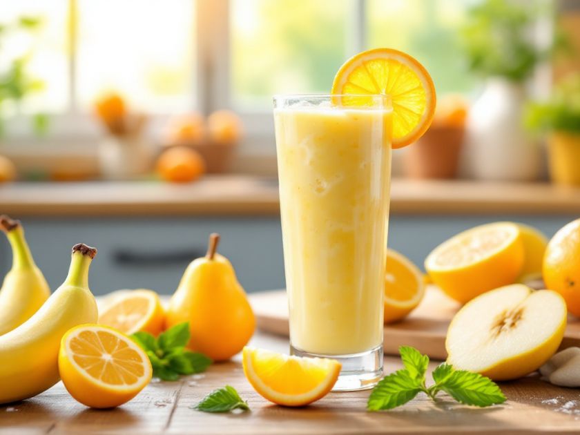 Energie-fruchtsaft mit Banane