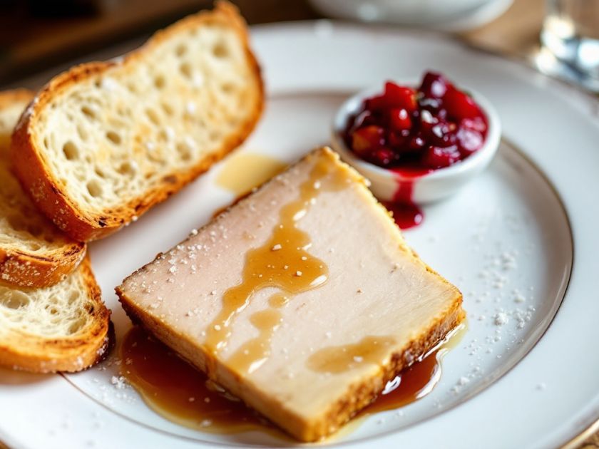 Entenstopfleber Halbroh im Cognac : Gastronomisches Vergnügen