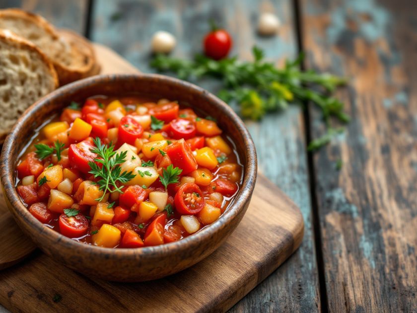 Frische und schmackhafte Sauce Vierge