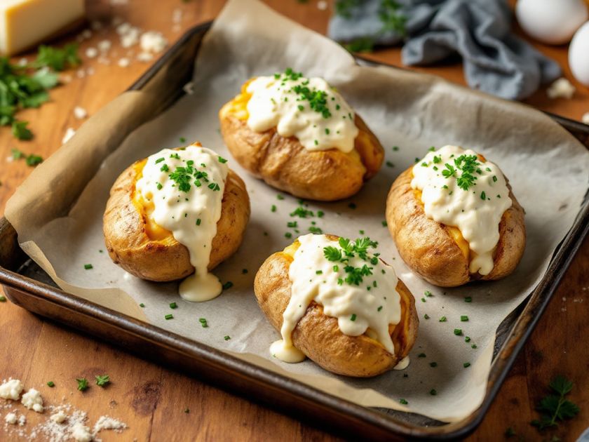 Gefüllte Kartoffeln mit Boursin: Leckeres Rezept