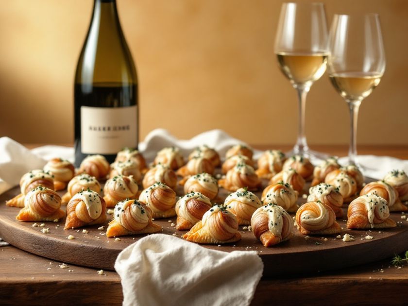 Gourmet-Appetithappen mit Schnecken