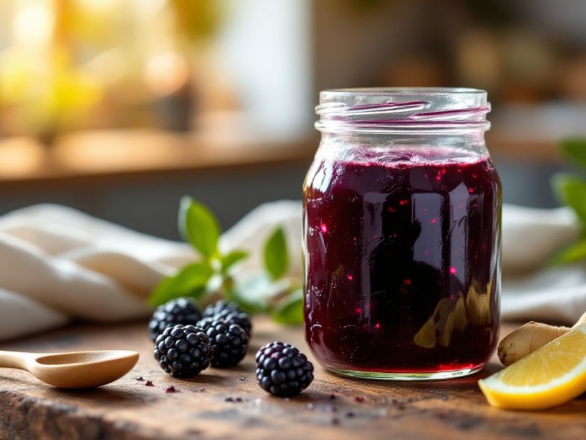 Hausgemachte Brombeermarmelade : Leckeres Rezept für Süßigkeit
