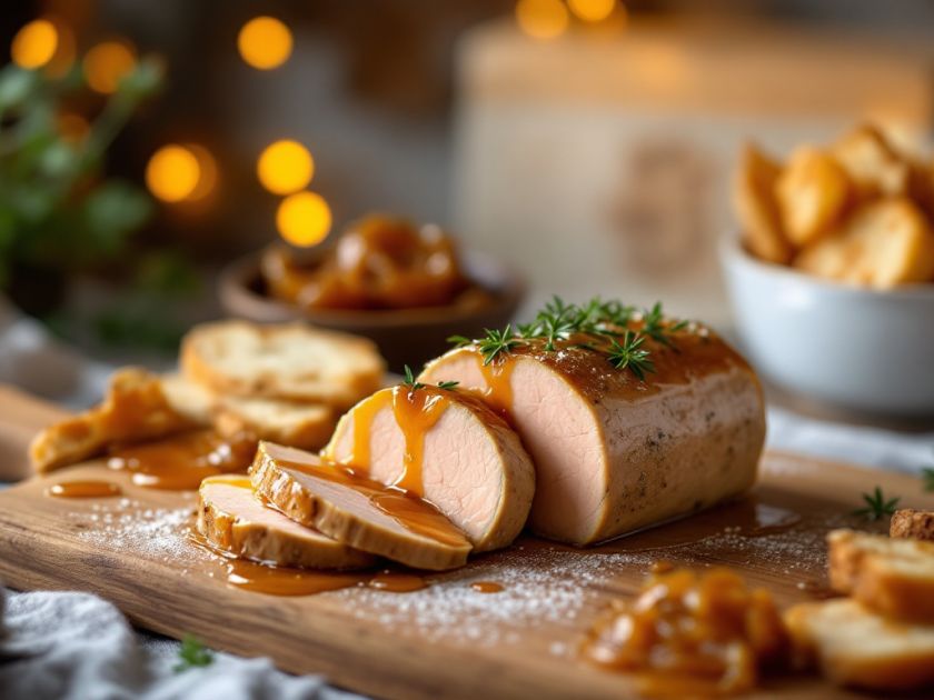 Hausgemachte Gänseleberpastete mit Porto: Gourmet Vorspeise