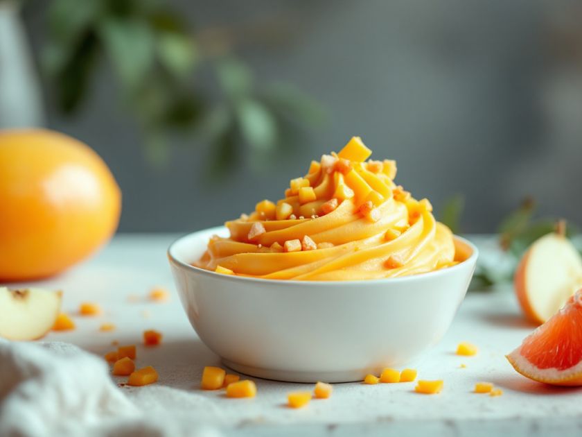 Mousse Frisch mit Mango und Grapefruit