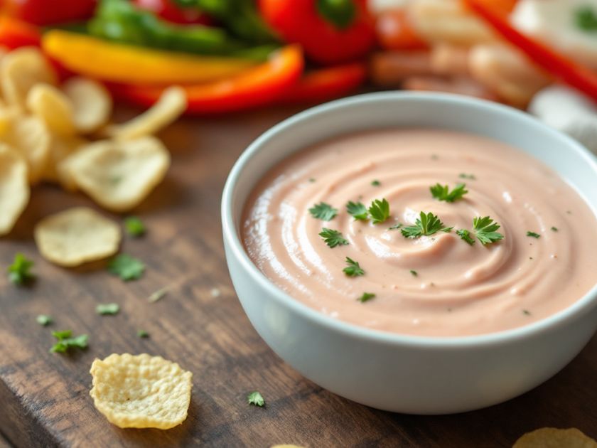 Perfekte hausgemachte Dip-Soße für Chips und Gemüse