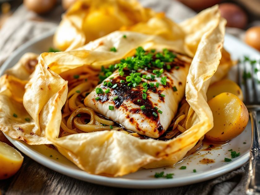 Schwarzer Kabeljau in Folie : Einfaches und Leckeres Rezept