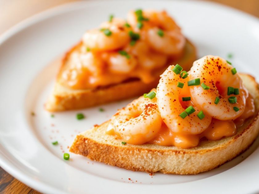 Toast mit Garnelen und hausgemachter Cocktailsauce