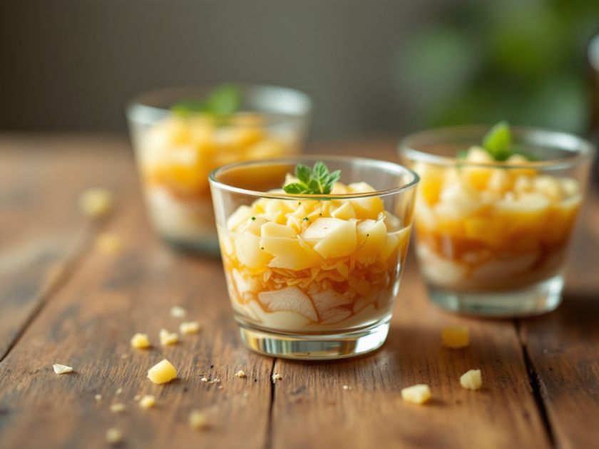 Verrinen mit Ente, Apfel und Porto