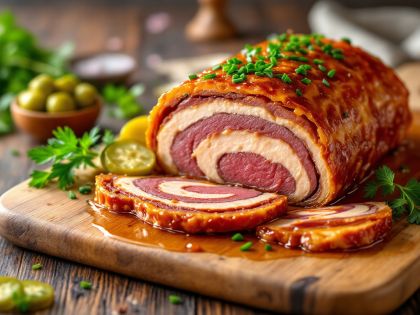 Terrine Von Kaltem Fleisch In Selbstgemachter Gelee
