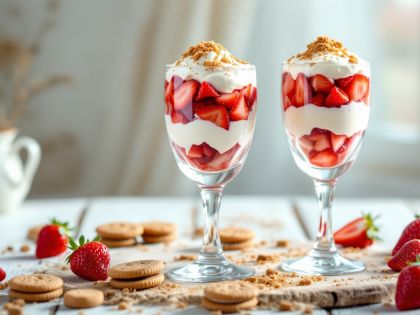 Erdbeeren mit Mascarpone und Speculoos im Glas