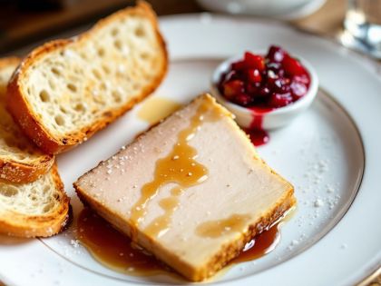 Entenstopfleber Halbroh im Cognac : Gastronomisches Vergnügen