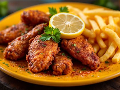 Krosse Hähnchenflügel mit Vier Gewürzen