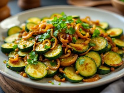 Zucchini auf Indische Art : Leckeres und Würziges Rezept