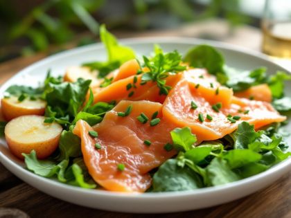 Räucherlachs- und Feldsalat: Frisches und Nahrhaftes Rezept