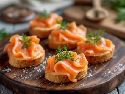 Gourmet-Toast mit Räucherlachs
