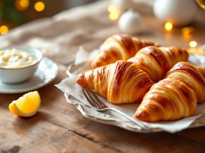 Kleine Croissants mit Geräuchertem Lachs : Ideal für den Aperitif