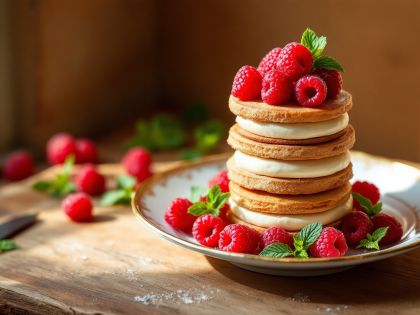 Himbeercharlotte : Ein leichter und fruchtiger Nachtisch
