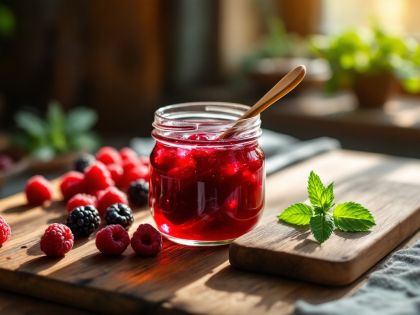 Johannisbeergelee Mit Stachelbeeren Und Himbeeren Selbstgemacht